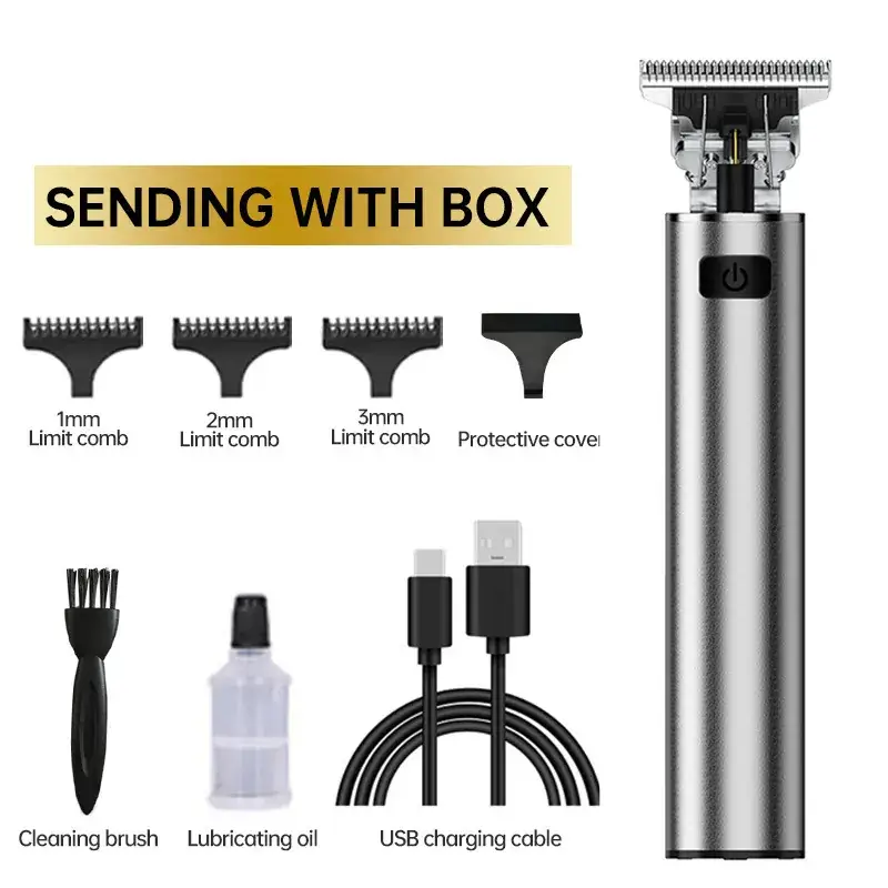 Cross-Border Hair Clipper with 1MM-3MM Blades & USB Cable - Image 37