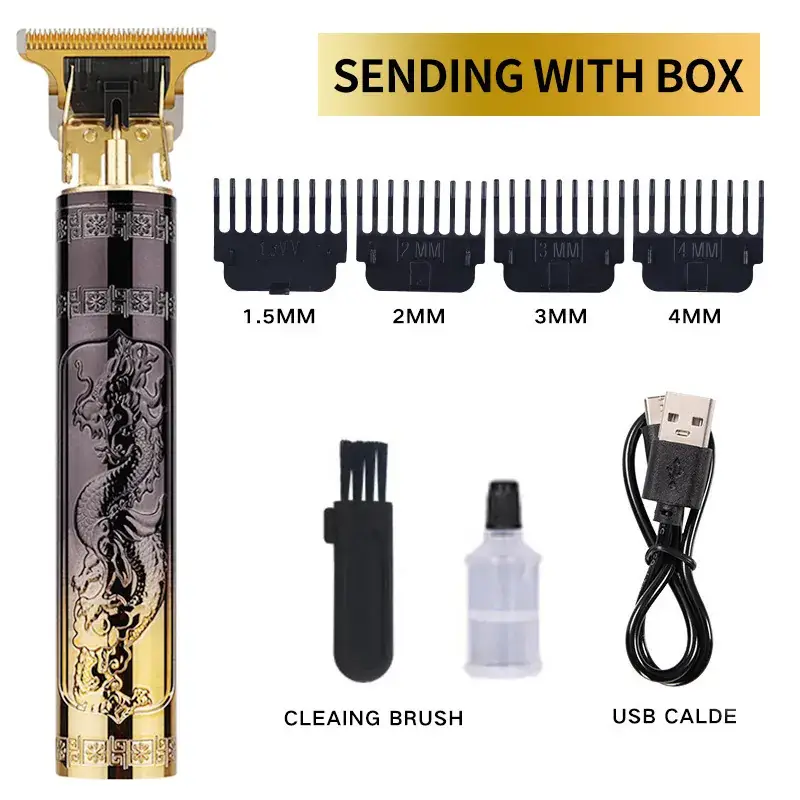 Cross-Border Hair Clipper with 1MM-3MM Blades & USB Cable - Image 40
