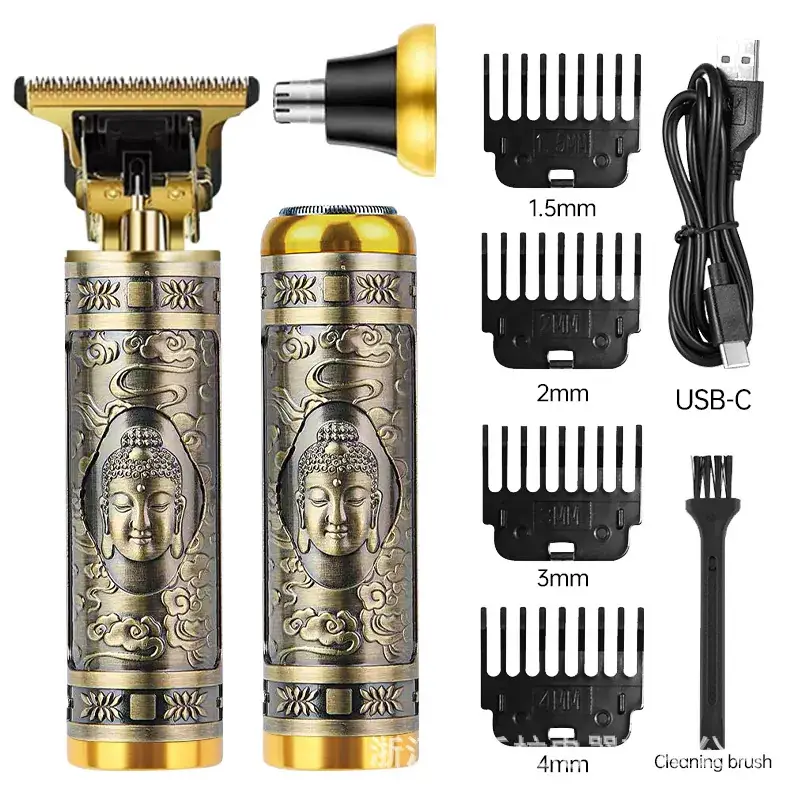 Cross-Border Hair Clipper with 1MM-3MM Blades & USB Cable - Image 47