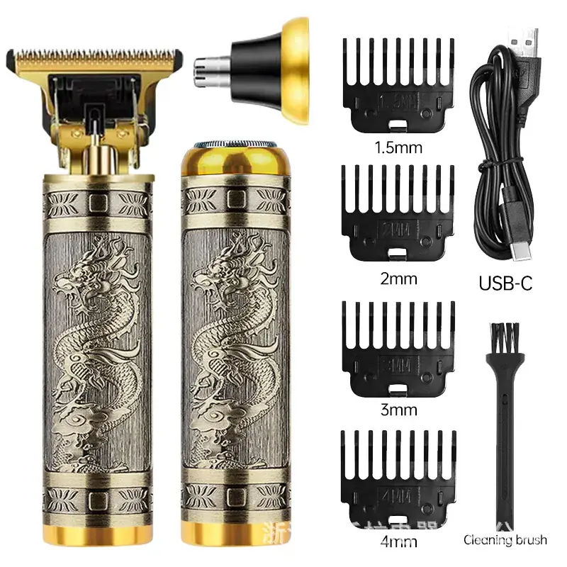 Cross-Border Hair Clipper with 1MM-3MM Blades & USB Cable - Image 49