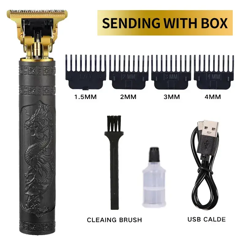 Cross-Border Hair Clipper with 1MM-3MM Blades & USB Cable - Image 7