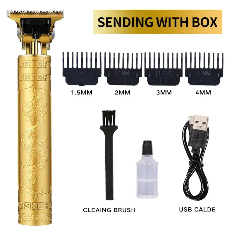 Cross-Border Hair Clipper with 1MM-3MM Blades & USB Cable - Image 9