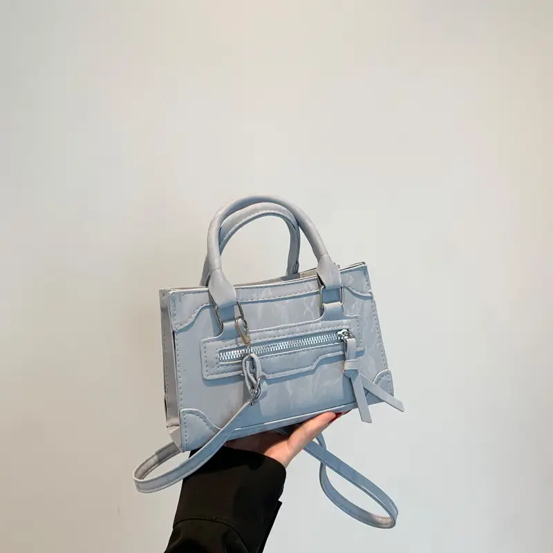 Light Blue Korean Fashion Shoulder Bag 2024 - Image 9