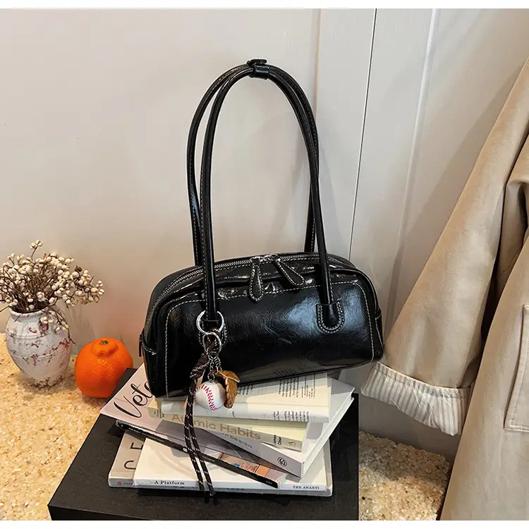 Women Shoulder Bag Brown Leather 2024 New Fashion — feature 20
