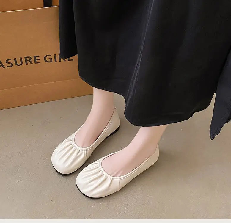 Women's Silver Slip-On Flat Heels Summer 2024 — feature 16
