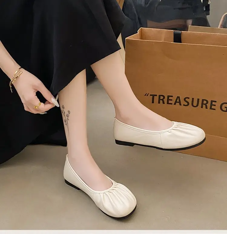 Women's Silver Slip-On Flat Heels Summer 2024 — feature 17