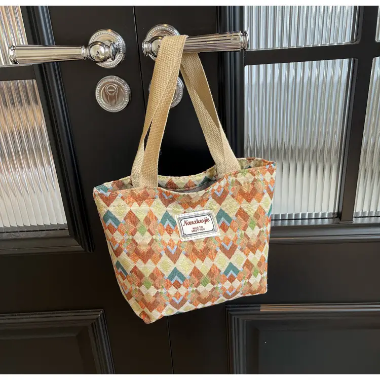 Women's Patterned Canvas Tote Bag Large Capacity Commuter Shoulder Crossbody — feature 21