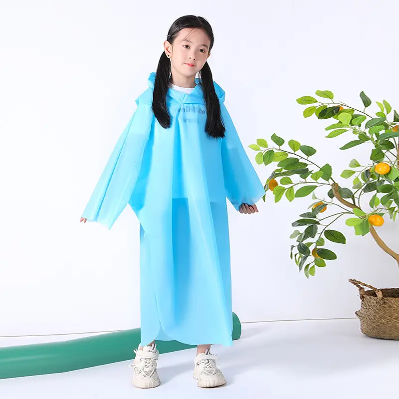 Extremely Fast Delivery Kidsren's Card Raincoat Disposable Long Poncho Thickeneded Hiking Raincoat Travel Portable