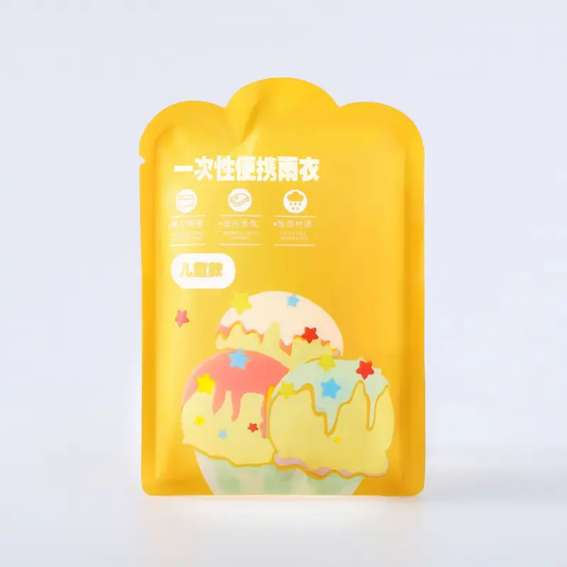 Extremely Fast Delivery Kidsren's Card Raincoat Disposable Long Poncho Thickeneded Hiking Raincoat Travel Portable