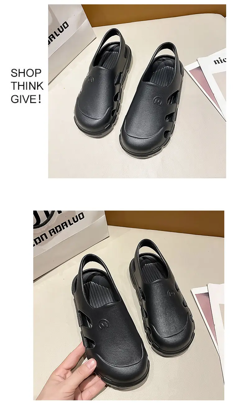 Baotou Half Slippers Women's 2024 New Summer Outer Wear EVA Non-slip Seaside Beach Shoes Casual Office Sandals — feature 10