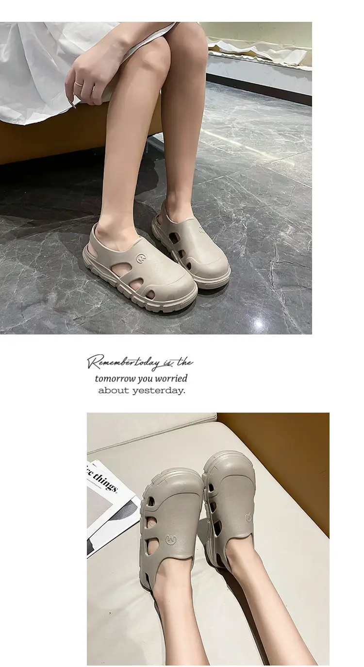 Baotou Half Slippers Women's 2024 New Summer Outer Wear EVA Non-slip Seaside Beach Shoes Casual Office Sandals — feature 20