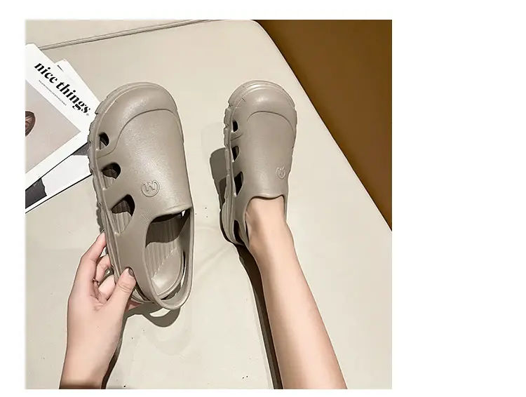 Baotou Half Slippers Women's 2024 New Summer Outer Wear EVA Non-slip Seaside Beach Shoes Casual Office Sandals — feature 21