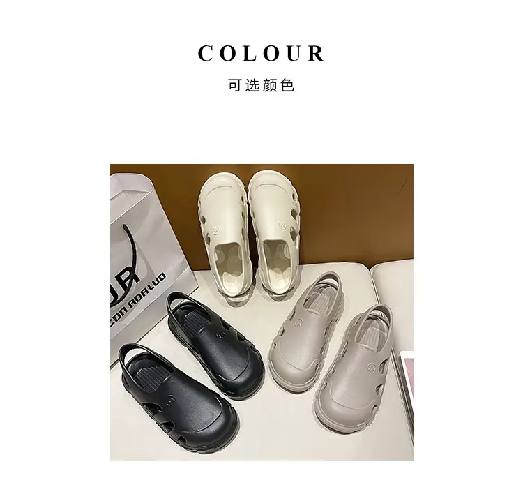 Baotou Half Slippers Women's 2024 New Summer Outer Wear EVA Non-slip Seaside Beach Shoes Casual Office Sandals — feature 3