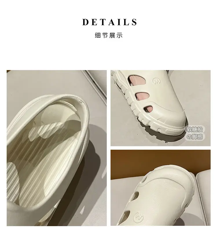 Baotou Half Slippers Women's 2024 New Summer Outer Wear EVA Non-slip Seaside Beach Shoes Casual Office Sandals — feature 4