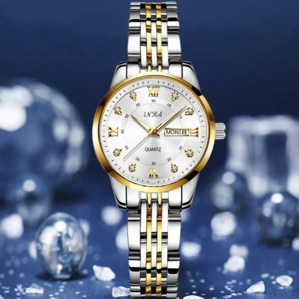 Couple's Rose Gold Quartz Watch - Image 6