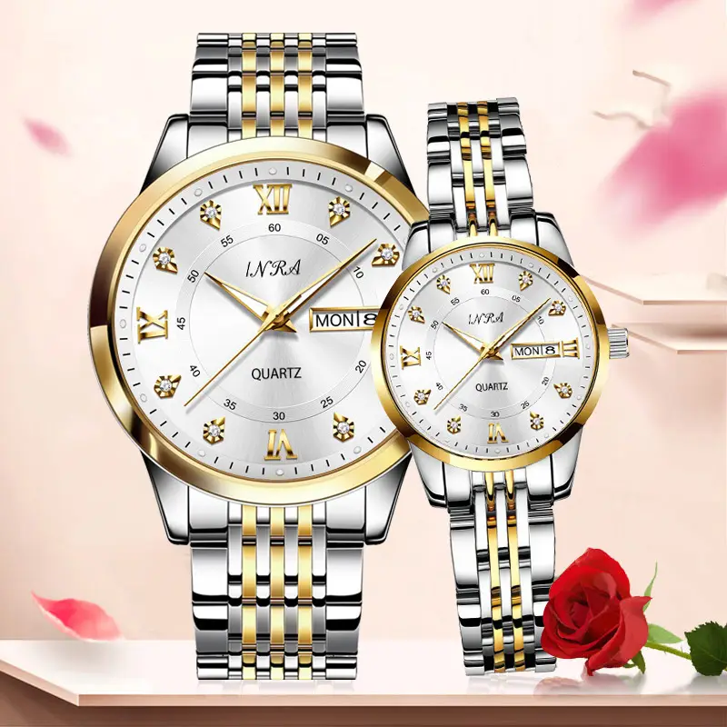 Couple's Rose Gold Quartz Watch — feature 7
