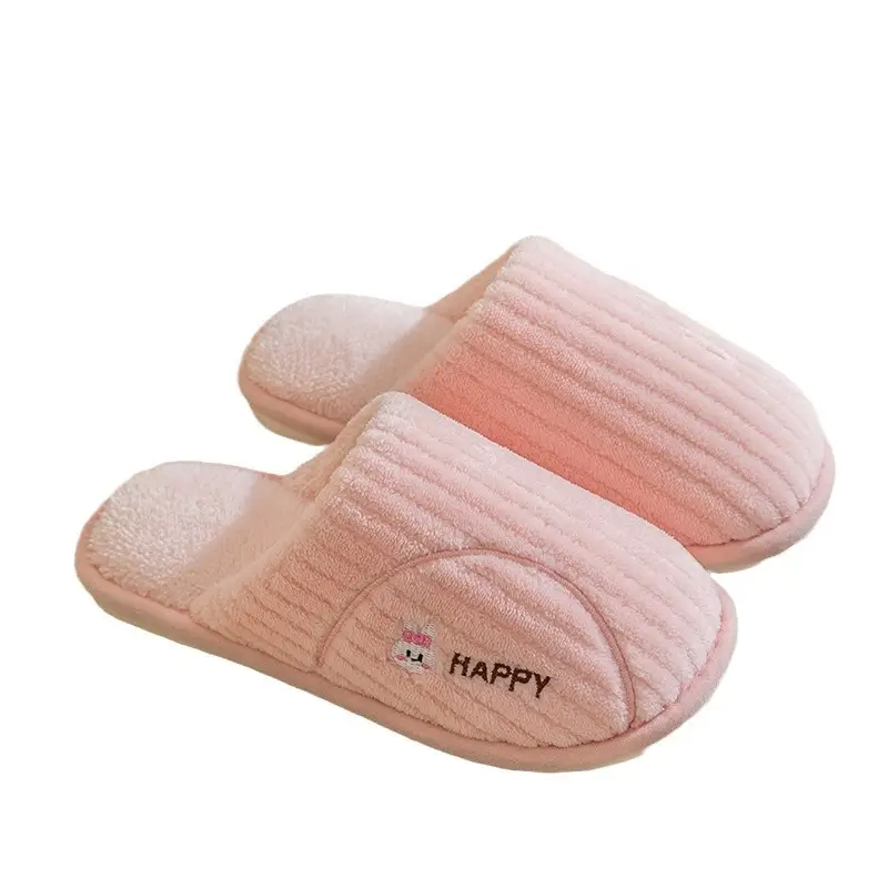 Cixi Cotton Slippers for Women Spring and Autumn and Winter Home Indoor Non-slip Couple Home Warm Winter Fur Plush Men