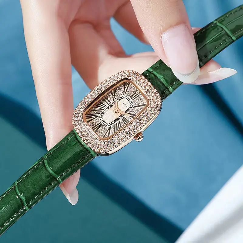 Women's Full Diamond Pigeon Egg Watch with Rose Gold Case - Image 4