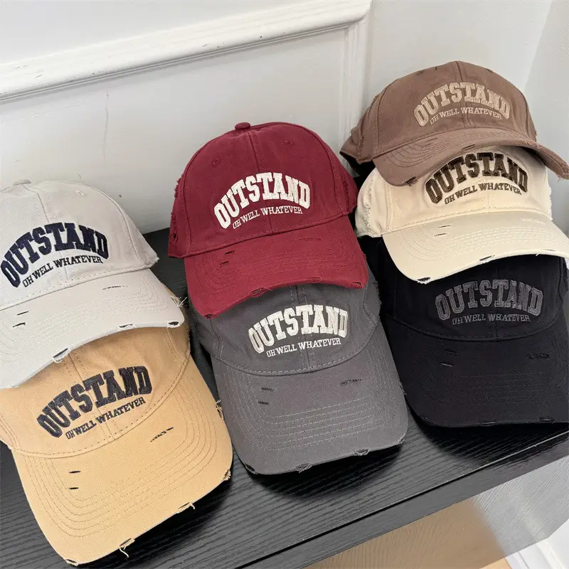 American Retro Baseball Caps with Embroidered Design - Image 9