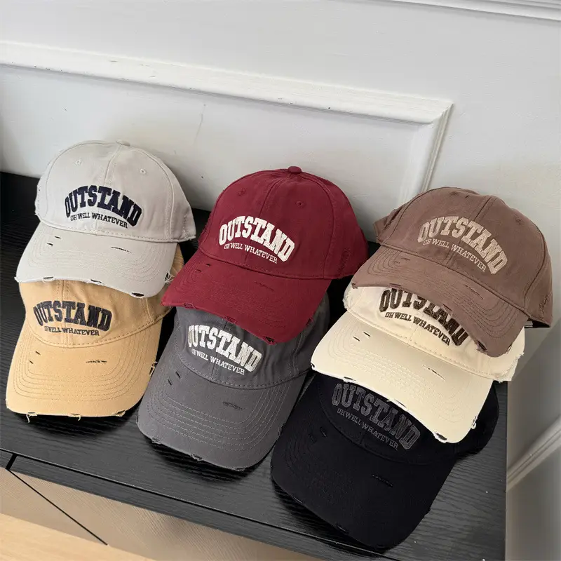 American Retro Baseball Caps with Embroidered Design - Image 10