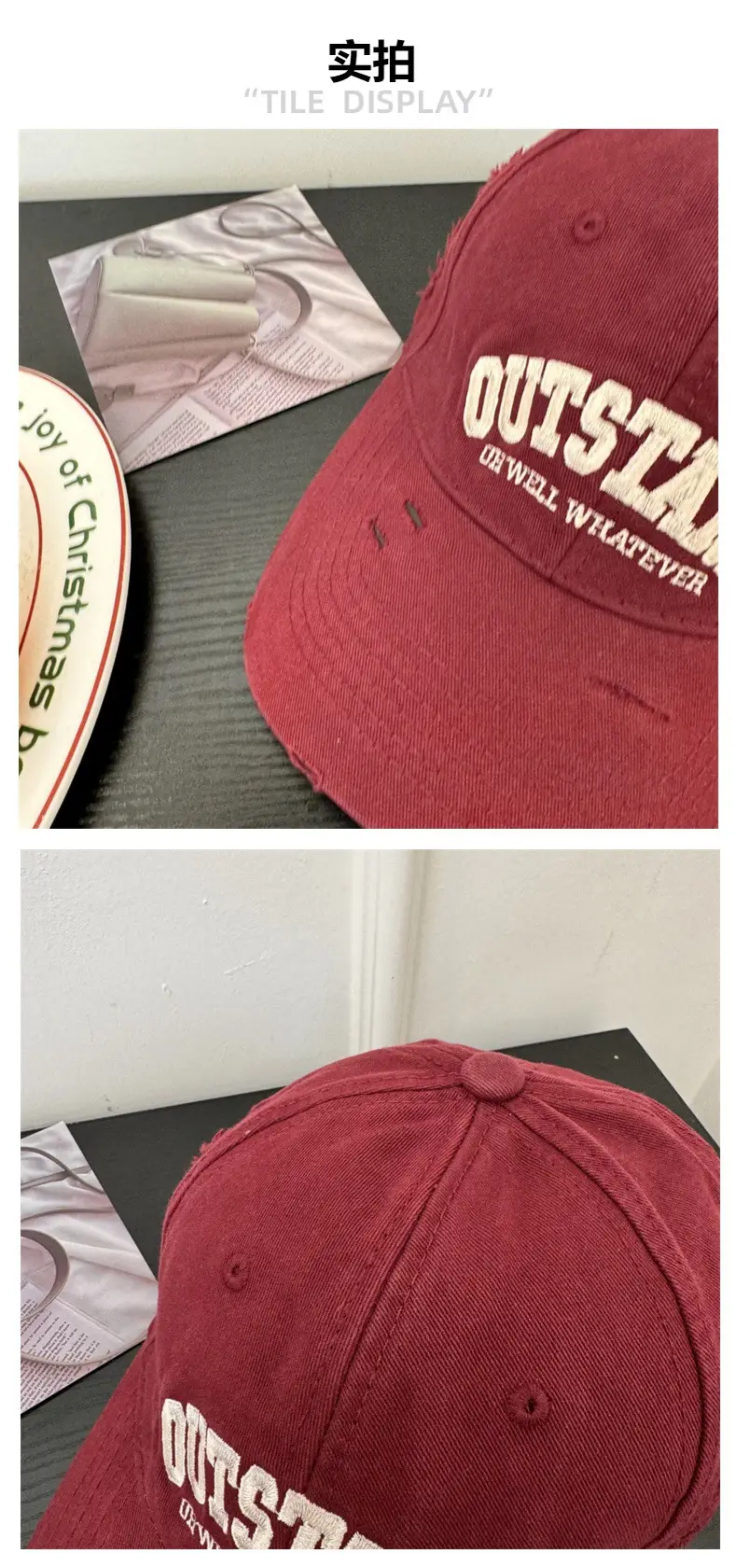 American Retro Baseball Caps with Embroidered Design — feature 5