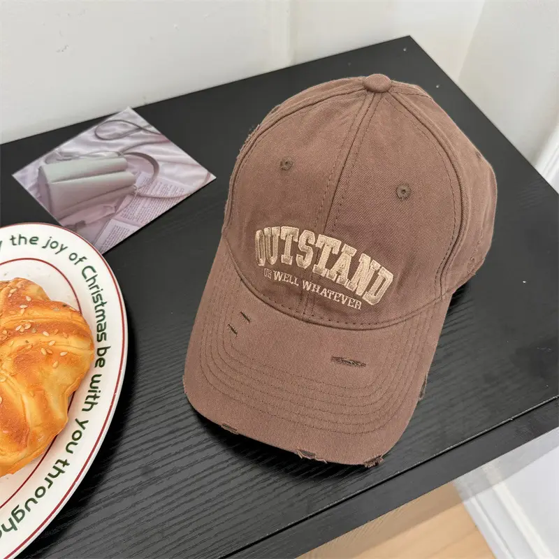 American Retro Baseball Caps with Embroidered Design - Image 3