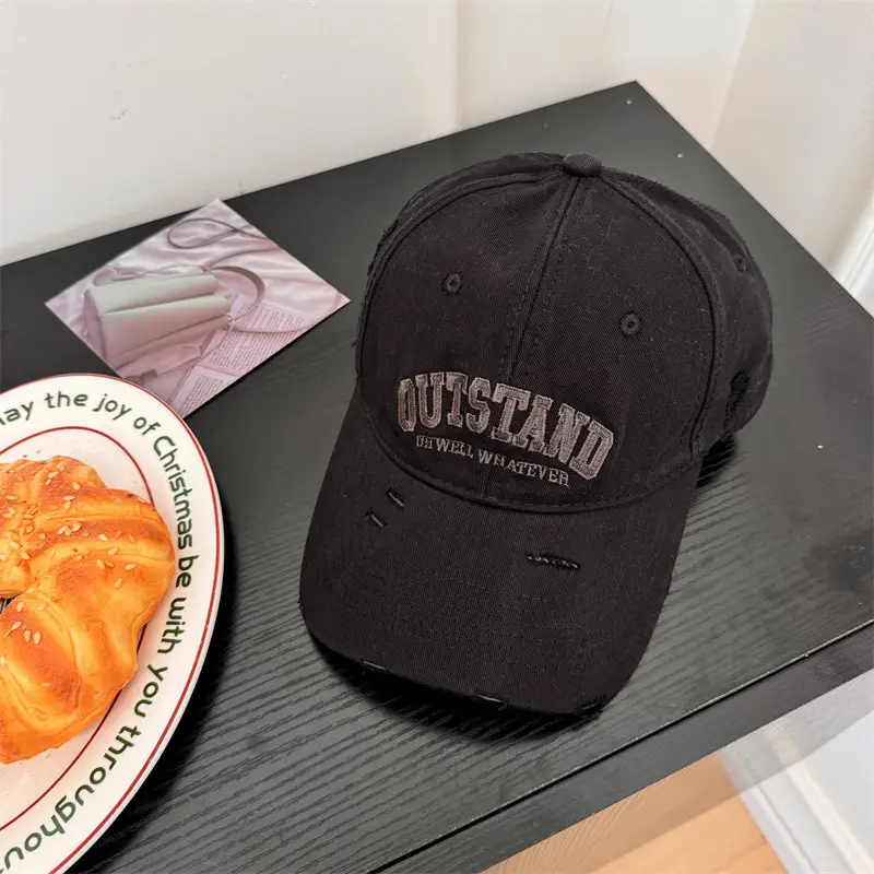 American Retro Baseball Caps with Embroidered Design - Image 4