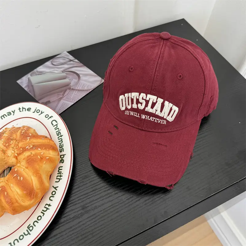 American Retro Baseball Caps with Embroidered Design - Image 6