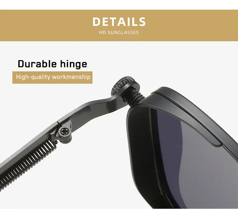 2026 New Retro Square Frame Steampunk Metal Sunglasses European and American Universal Personalized Sunglasses Sunglass — feature 13