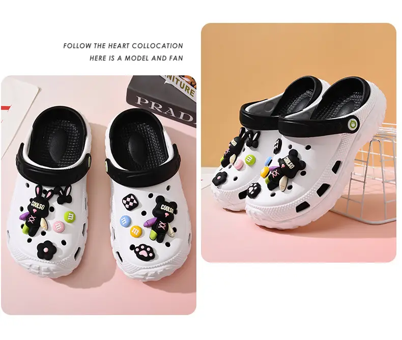 Hole Shoes Non-slip Anti-foot Odor Non-grinding Women's Outer Wear Thick-soled Elevated Cartoon Sandals and Slippers Summer Shoes Slippers — feature 13