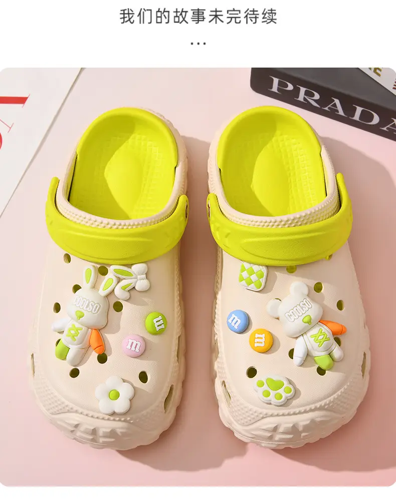 Hole Shoes Non-slip Anti-foot Odor Non-grinding Women's Outer Wear Thick-soled Elevated Cartoon Sandals and Slippers Summer Shoes Slippers — feature 15