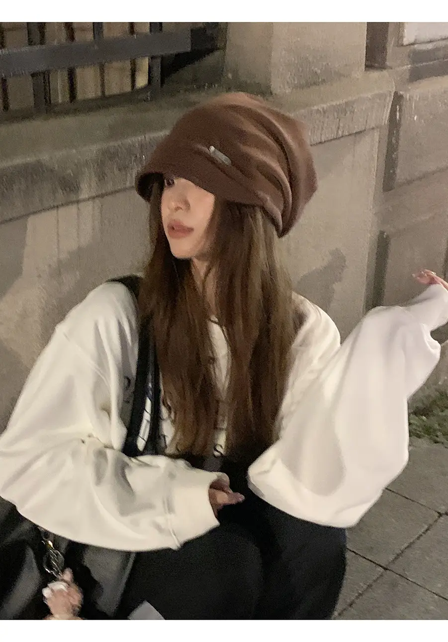 Japanese Style Duck Tongue Cap for Kids Autumn Winter Brown — feature 10