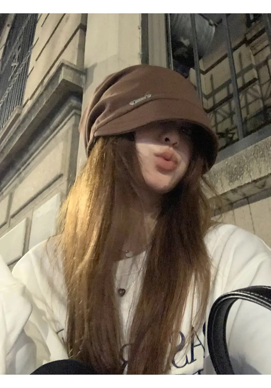 Japanese Style Duck Tongue Cap for Kids Autumn Winter Brown — feature 11