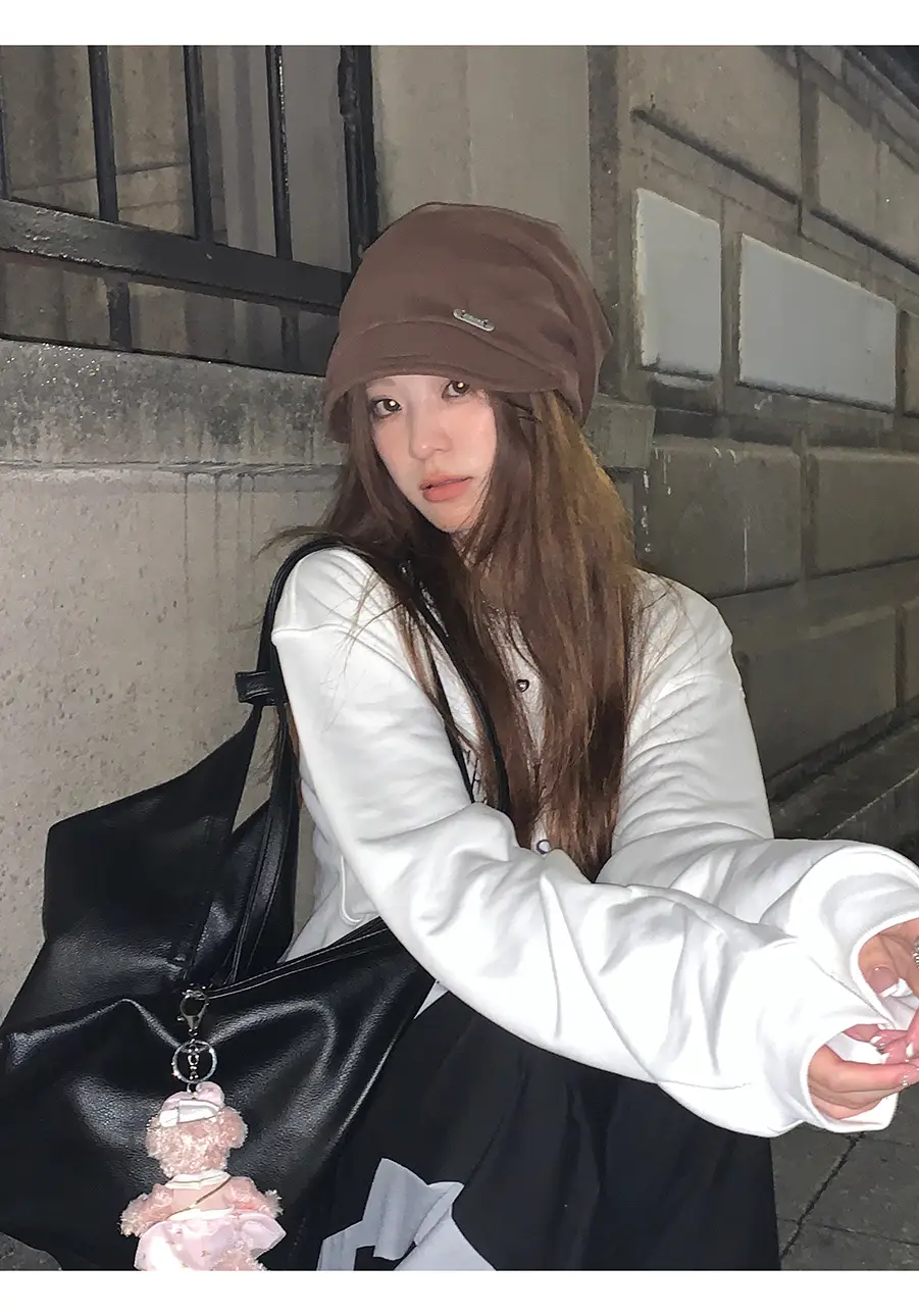 Japanese Style Duck Tongue Cap for Kids Autumn Winter Brown — feature 12
