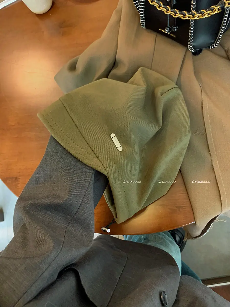 Japanese Style Duck Tongue Cap for Kids Autumn Winter Brown - Image 6