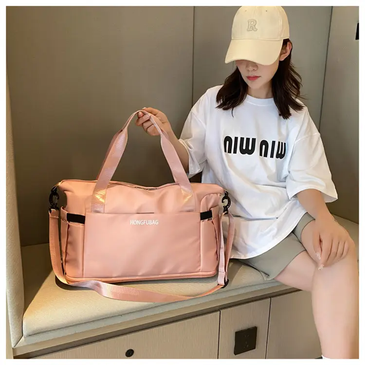 Women's Large Crossbody Travel Bag Light White — feature 17