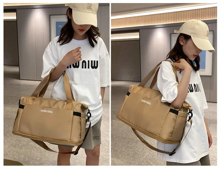 Women's Large Crossbody Travel Bag Light White — feature 25