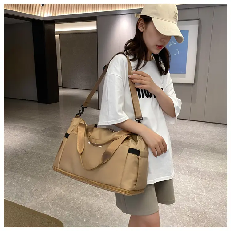 Women's Large Crossbody Travel Bag Light White — feature 30