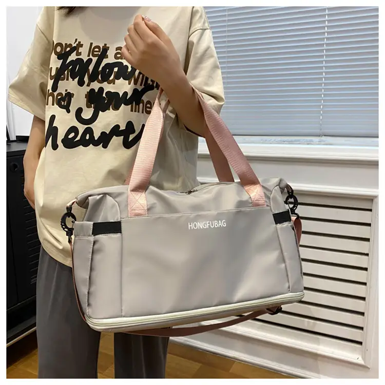 Women's Large Crossbody Travel Bag Light White — feature 31