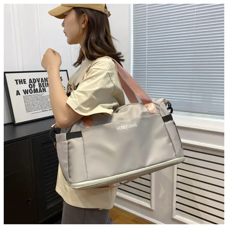 Women's Large Crossbody Travel Bag Light White — feature 32