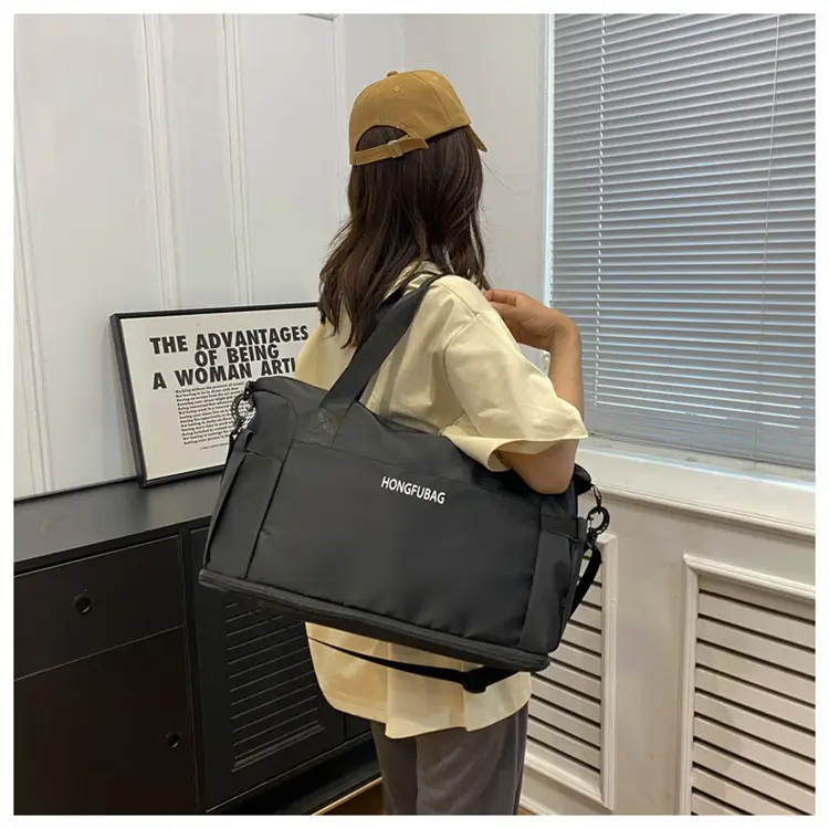 Women's Large Crossbody Travel Bag Light White — feature 38