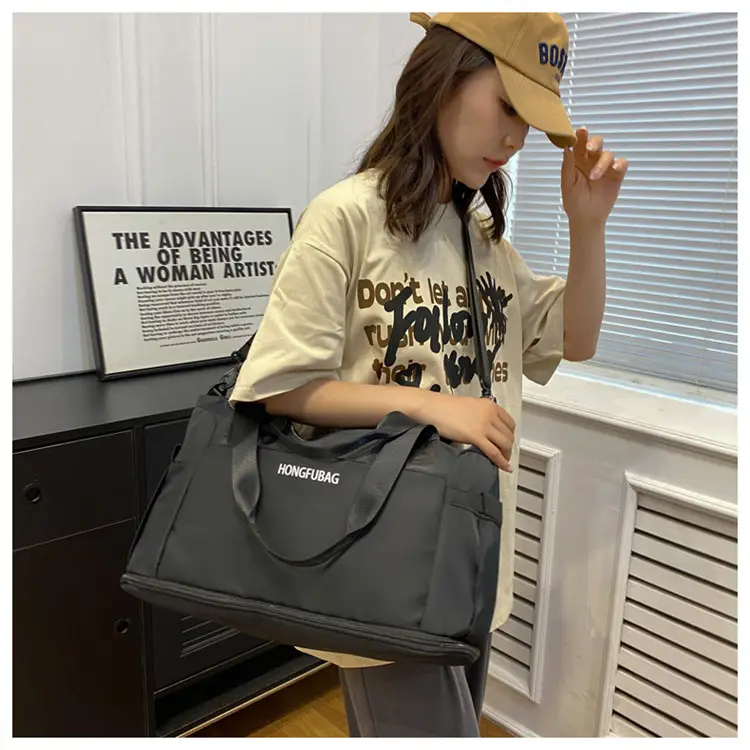 Women's Large Crossbody Travel Bag Light White — feature 39