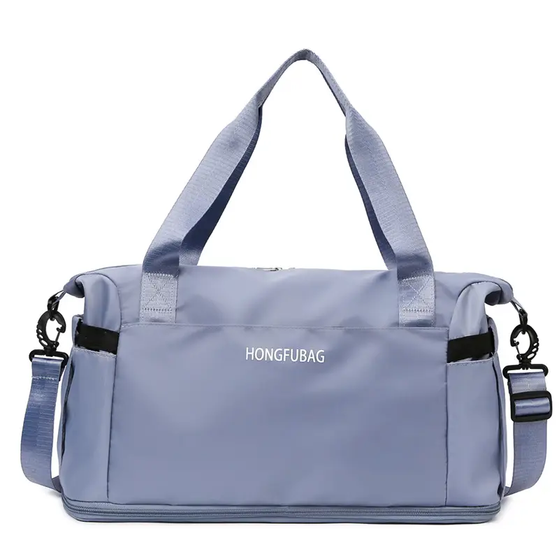 Women's Large Crossbody Travel Bag Light White - Image 3