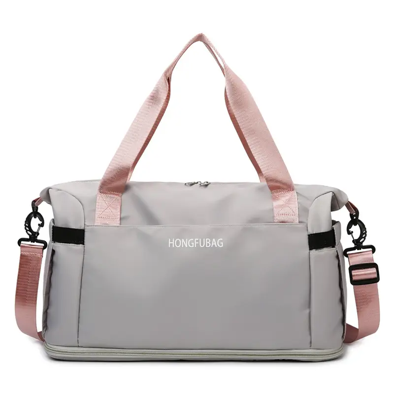 Women's Large Crossbody Travel Bag Light White - Image 4