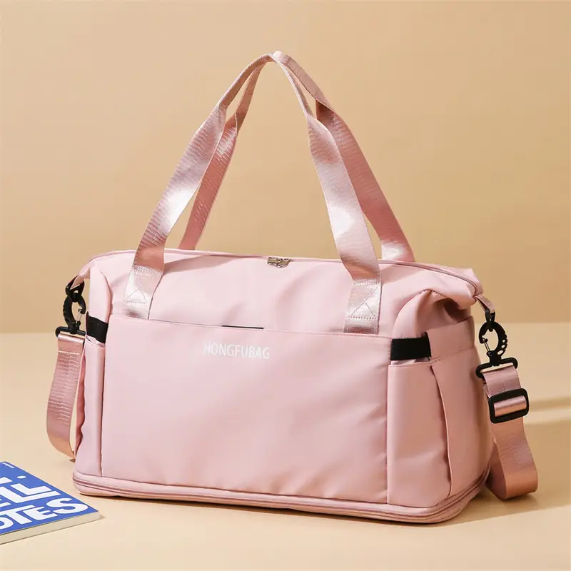 Women's Large Crossbody Travel Bag Light White - Image 5