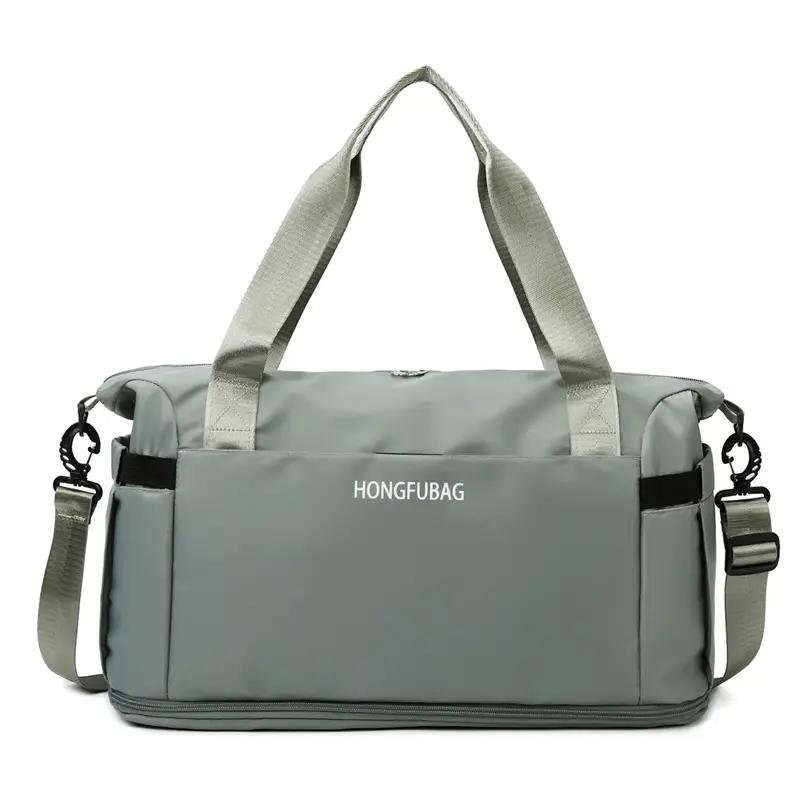Women's Large Crossbody Travel Bag Light White - Image 7