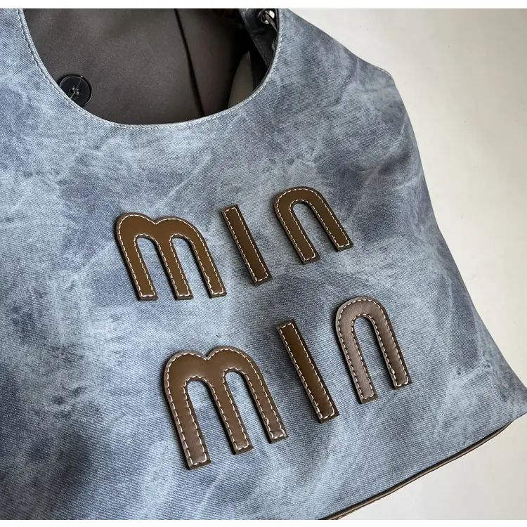 Women's Grey M-Logo Shoulder Bag with Cute Charm — feature 20