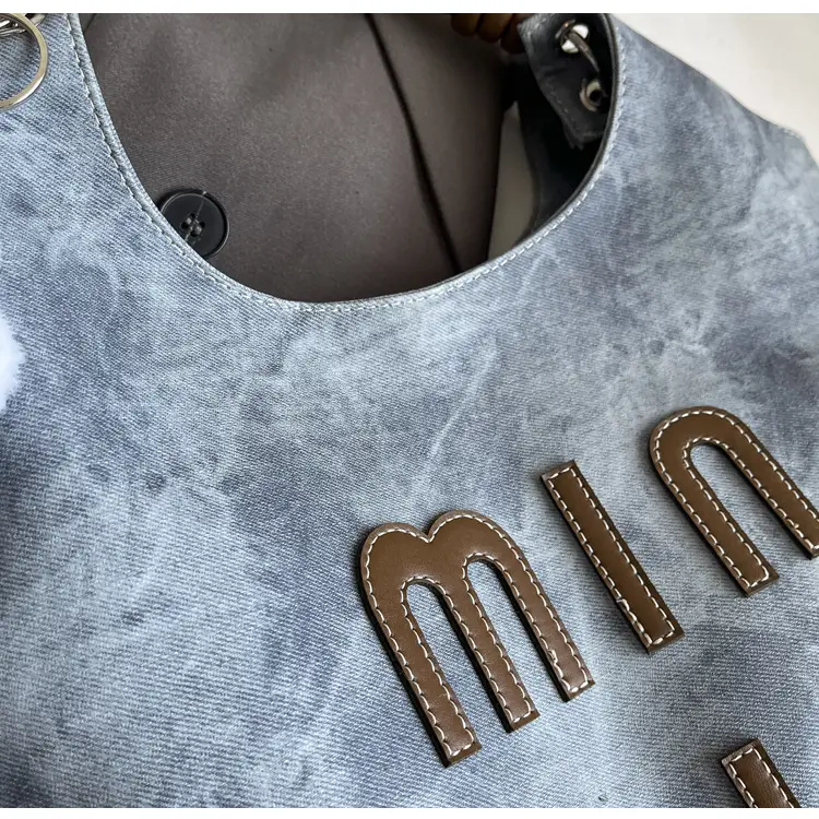 Women's Grey M-Logo Shoulder Bag with Cute Charm — feature 21