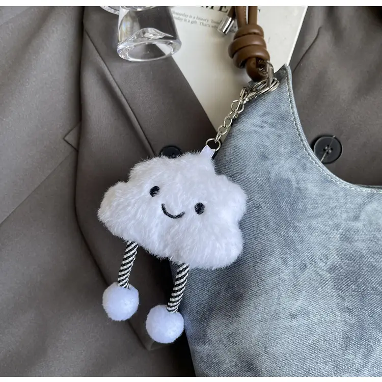 Women's Grey M-Logo Shoulder Bag with Cute Charm — feature 22