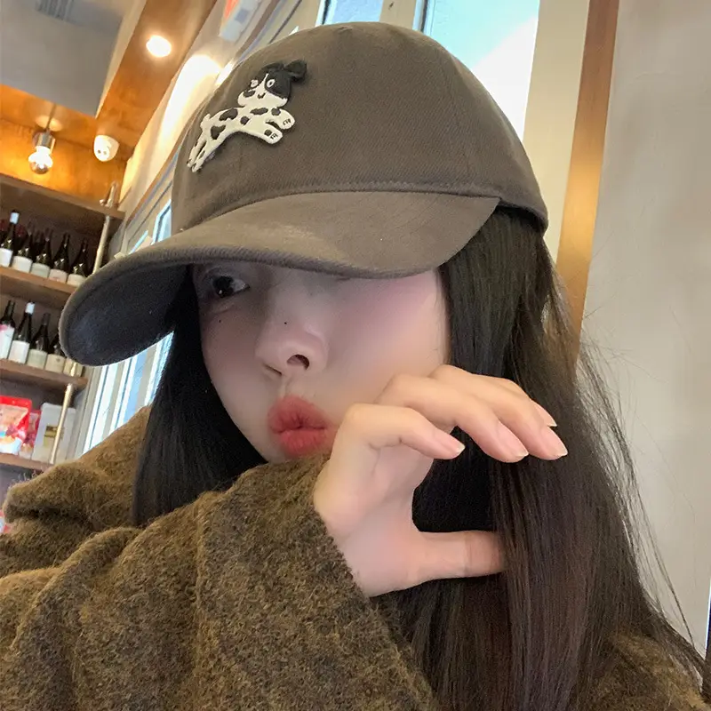 Women's Cartoon Cap with Bow Duck Tongue Design - Image 7